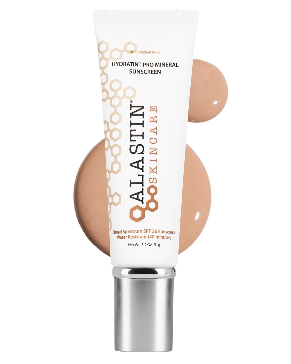 ALASTIN Skincare HydraTint Pro Mineral Sunscreen SPF 36 (3.2 oz) | 2-in-1 Tinted Daily Sunblock | Fragrance-Free, Water Resistant